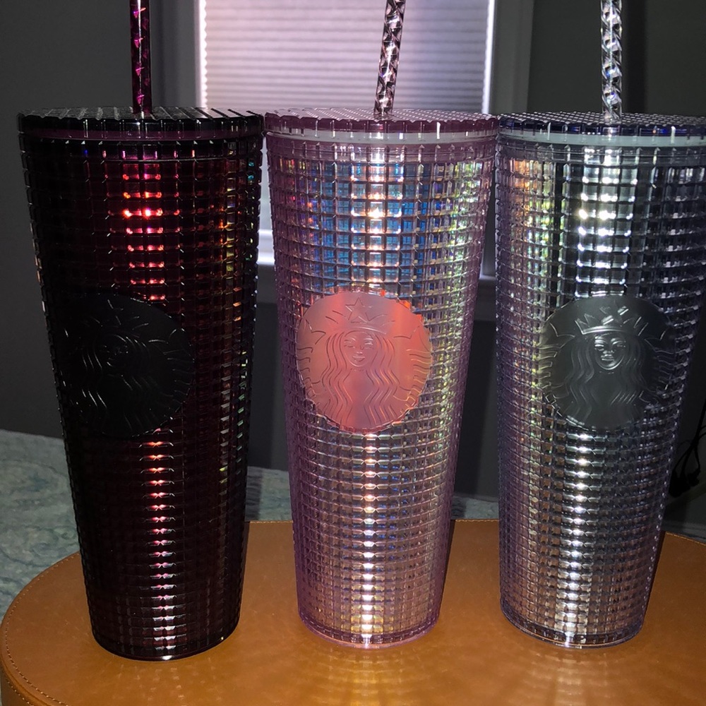 Starbucks holiday tumbler 2020 iridescent